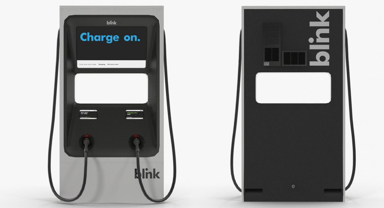 3D Electric Vehicle Chargers Collection