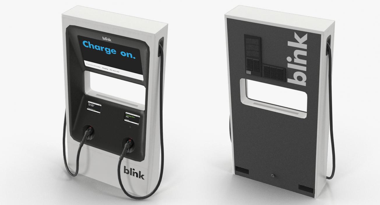 3D Electric Vehicle Chargers Collection