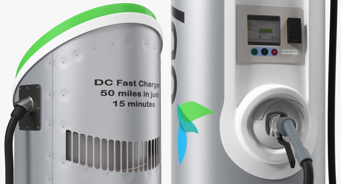 3D Electric Vehicle Chargers Collection