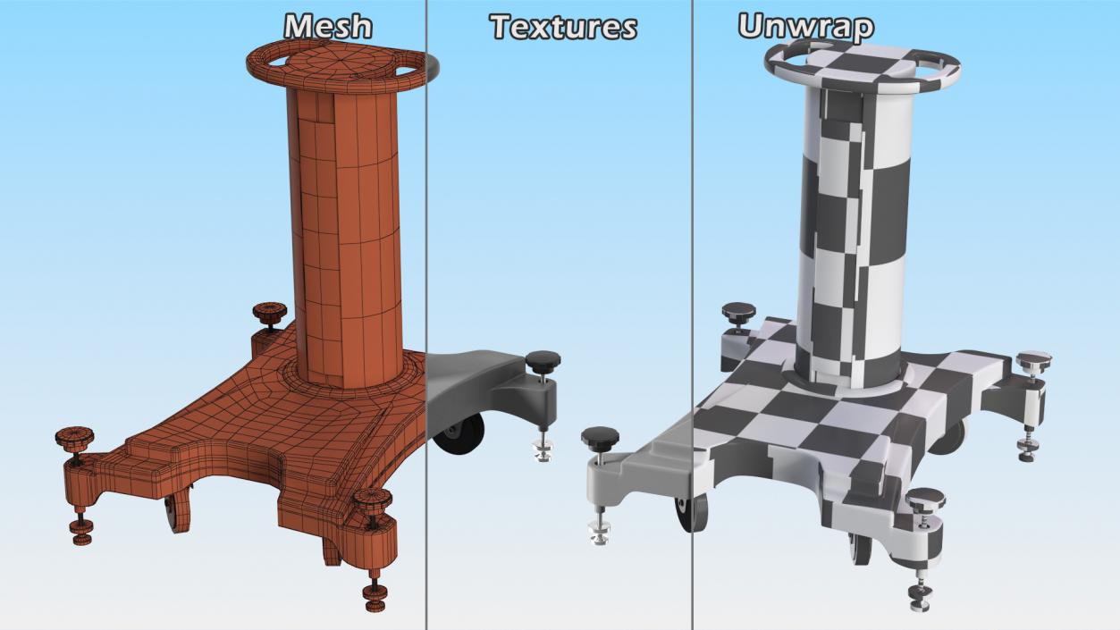 3D model Mobile Pedestal