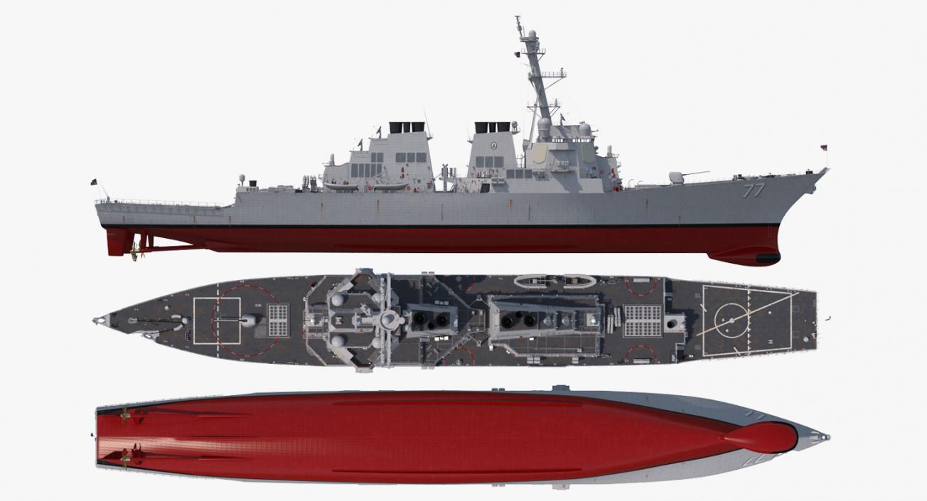 3D Arleigh Burke Destroyer OKane DDG-77