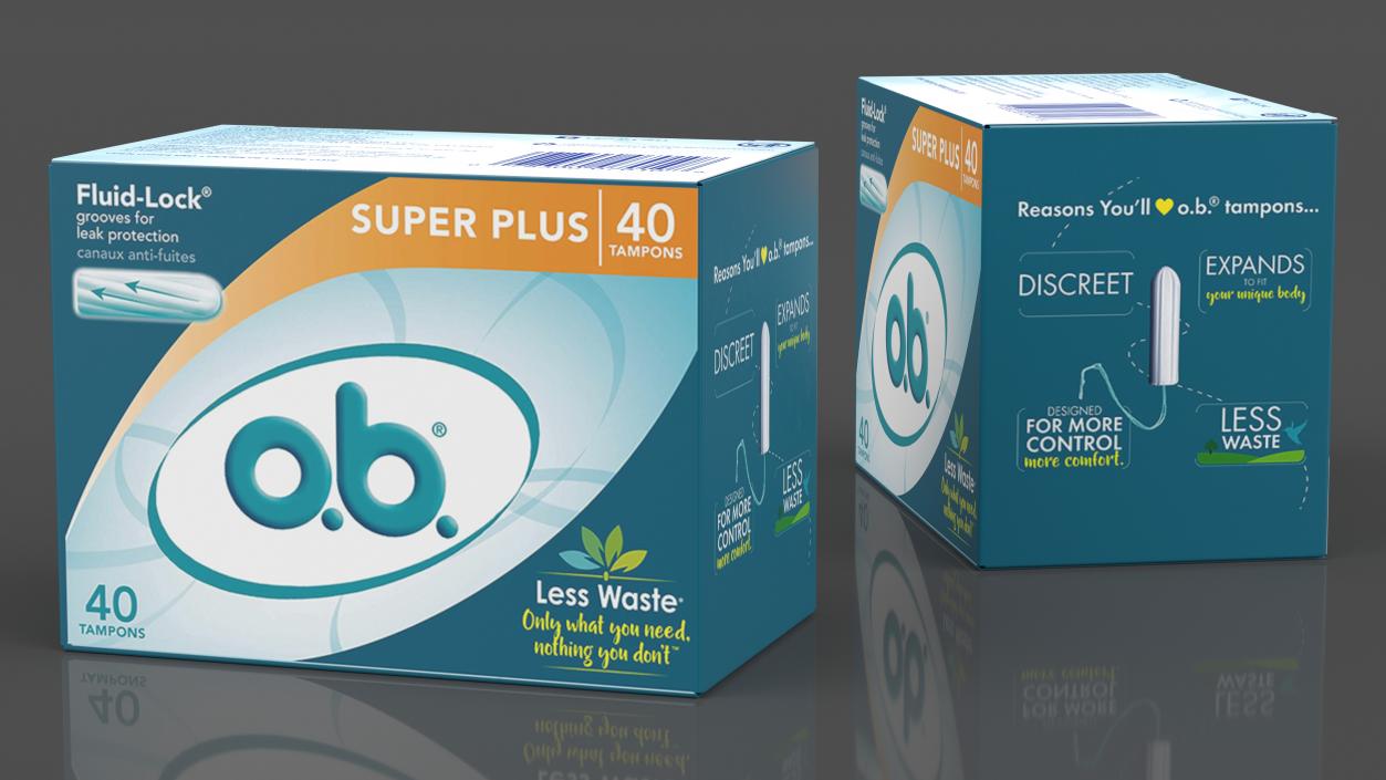 OB Super Plus Package 40 Tampons 3D