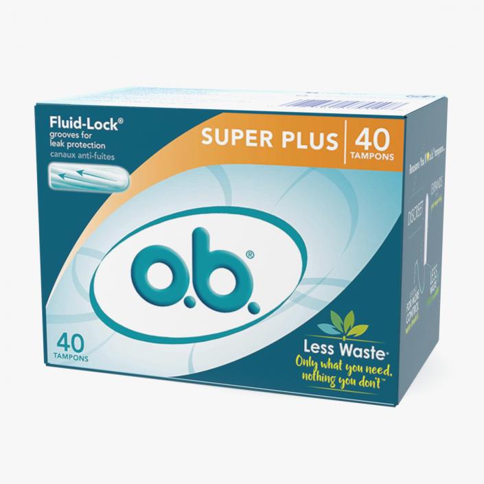 OB Super Plus Package 40 Tampons 3D