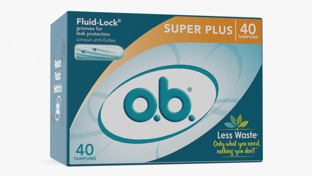 OB Super Plus Package 40 Tampons 3D