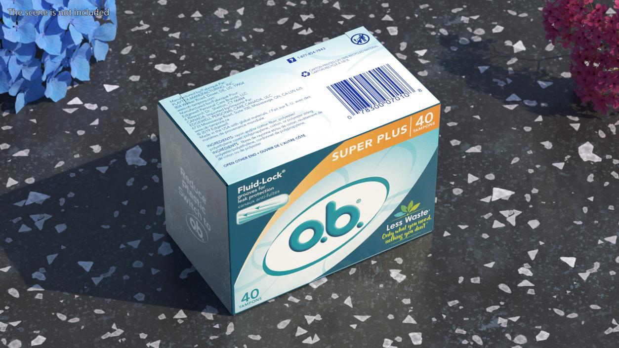 OB Super Plus Package 40 Tampons 3D