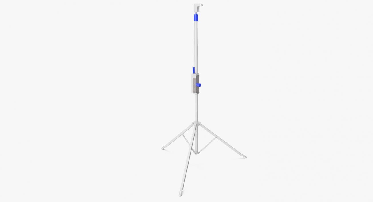 Adjustable Tripod Stand White 3D model