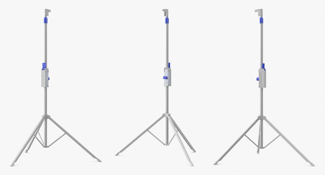 Adjustable Tripod Stand White 3D model