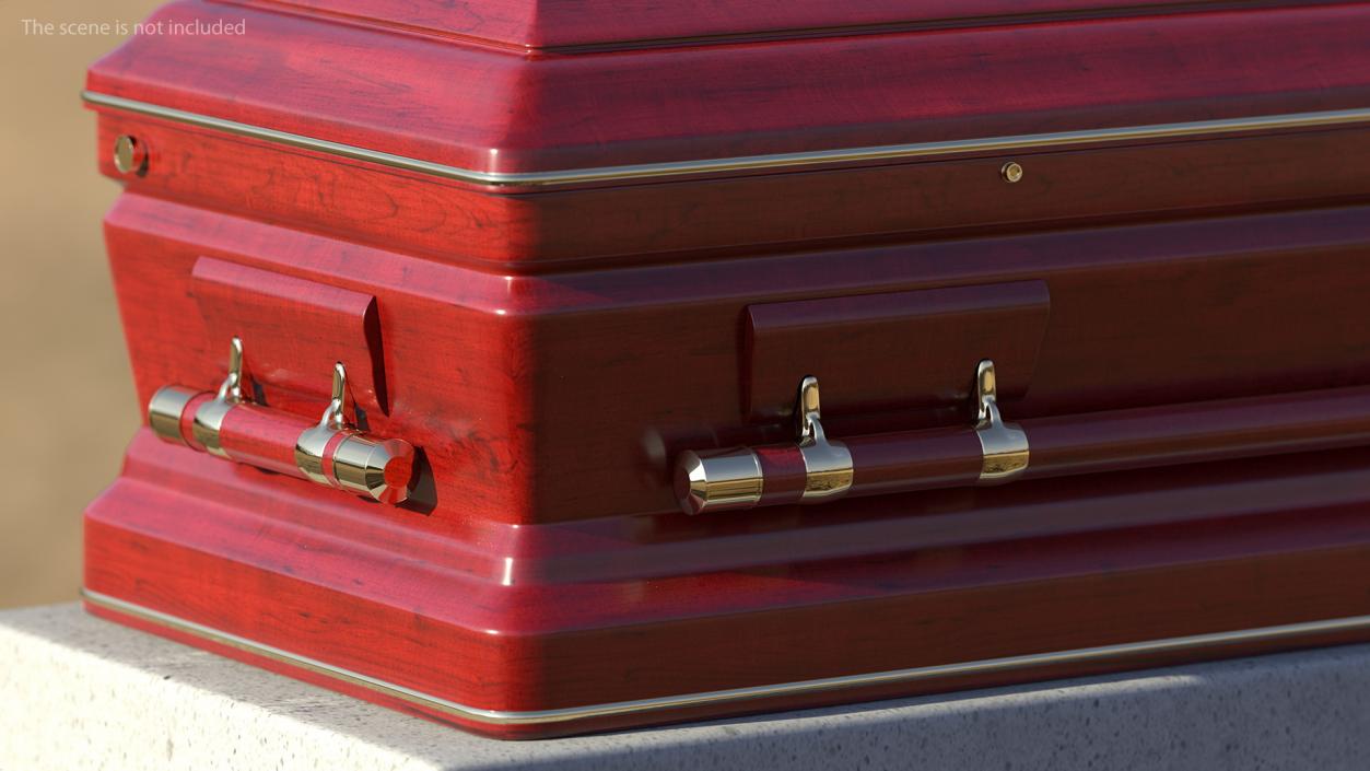 3D Classic Design Wooden Funeral Casket