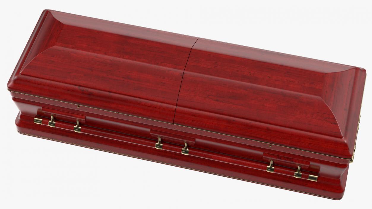 3D Classic Design Wooden Funeral Casket