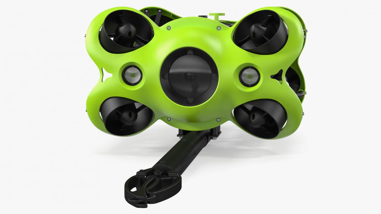 3D Professional Underwater Drone with Robotic Arm Rigged model