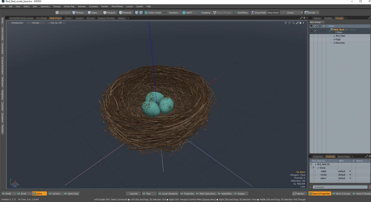 Bird Nest 3D model