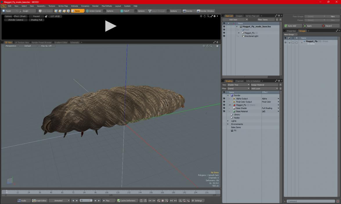 3D model Maggot Fly