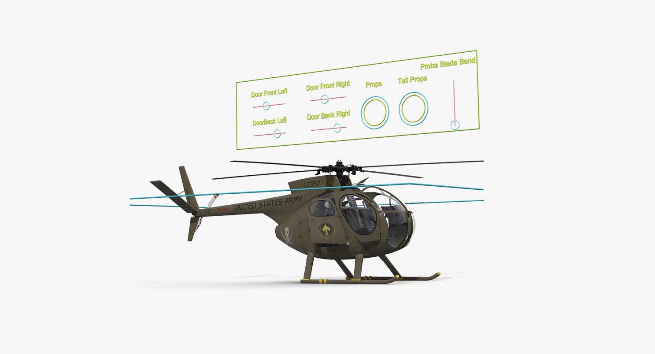 3D Rigged US Military Aircrafts Collection 2