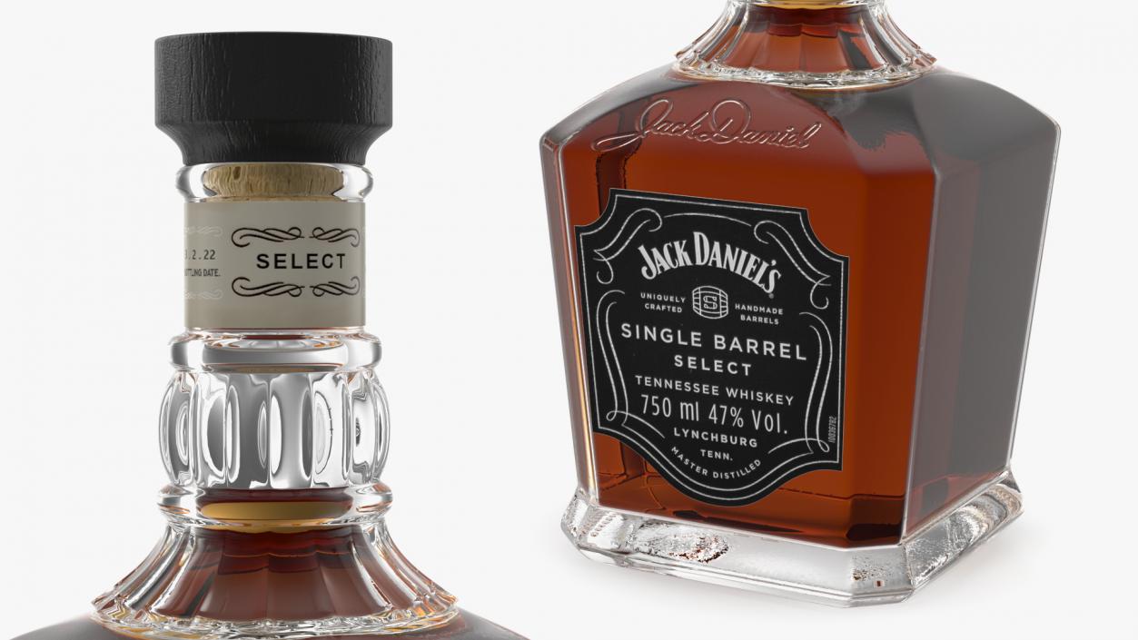 3D Jack Daniels Single-Barrel Dark