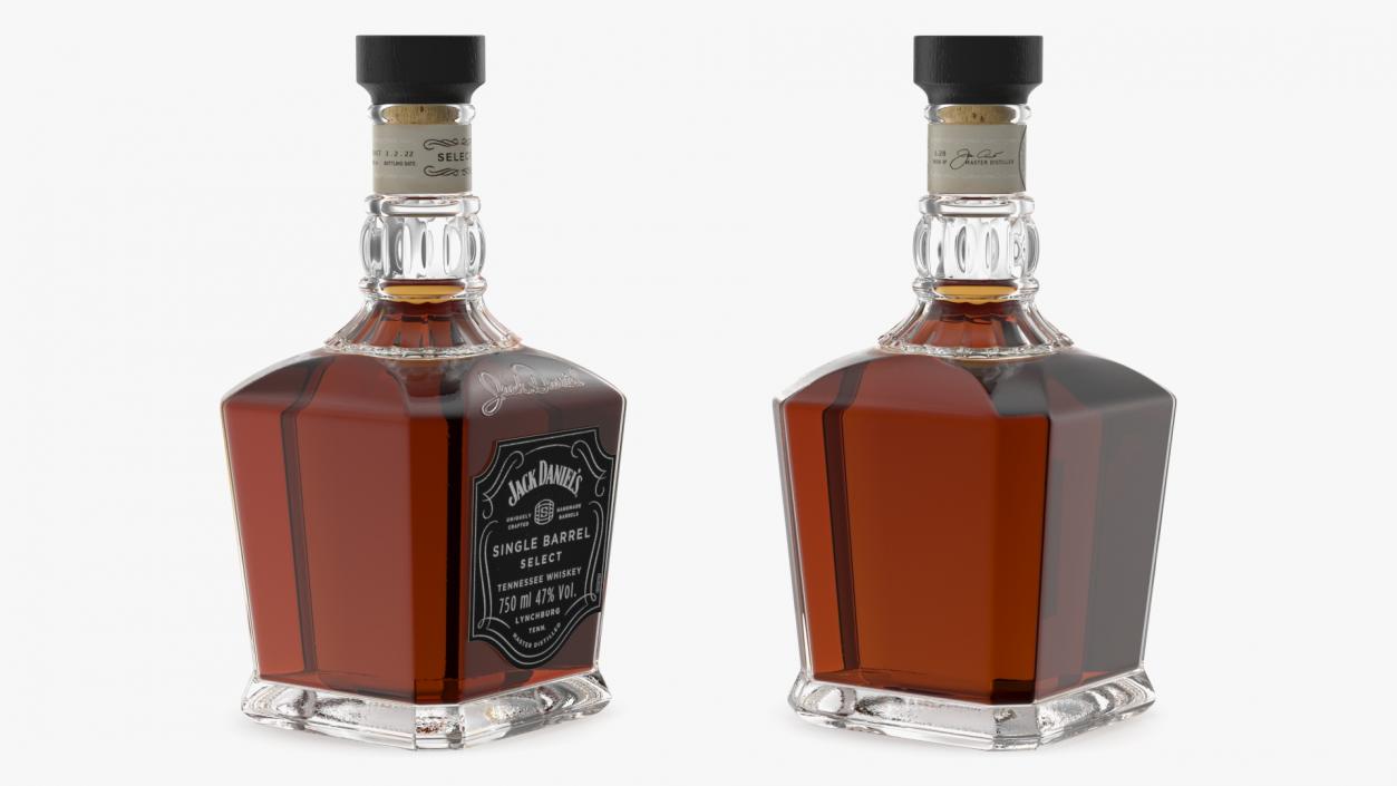 3D Jack Daniels Single-Barrel Dark