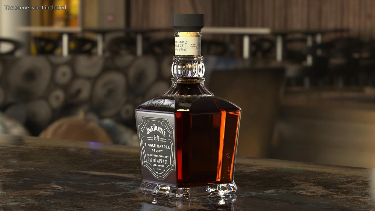 3D Jack Daniels Single-Barrel Dark