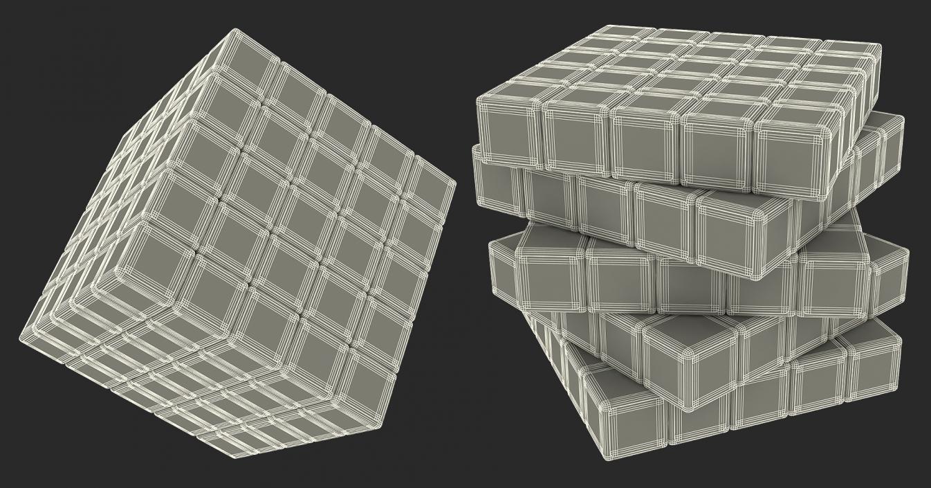 3D Rubiks Cubes Collection model