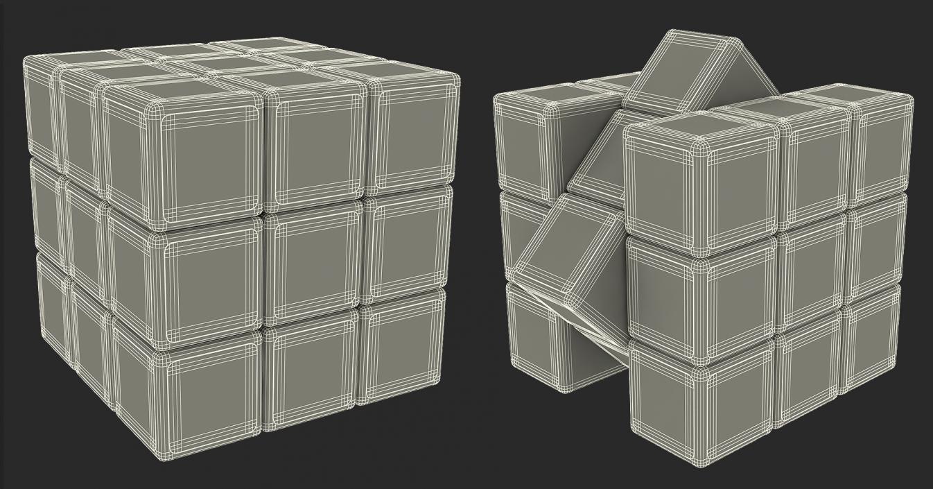 3D Rubiks Cubes Collection model