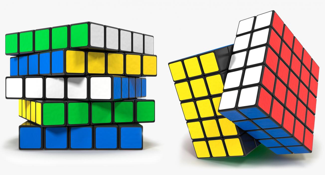 3D Rubiks Cubes Collection model