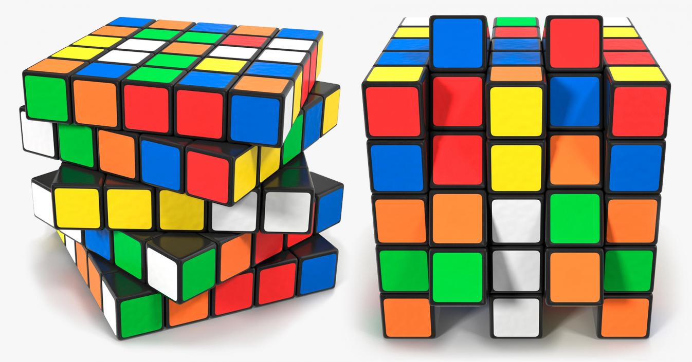 3D Rubiks Cubes Collection model