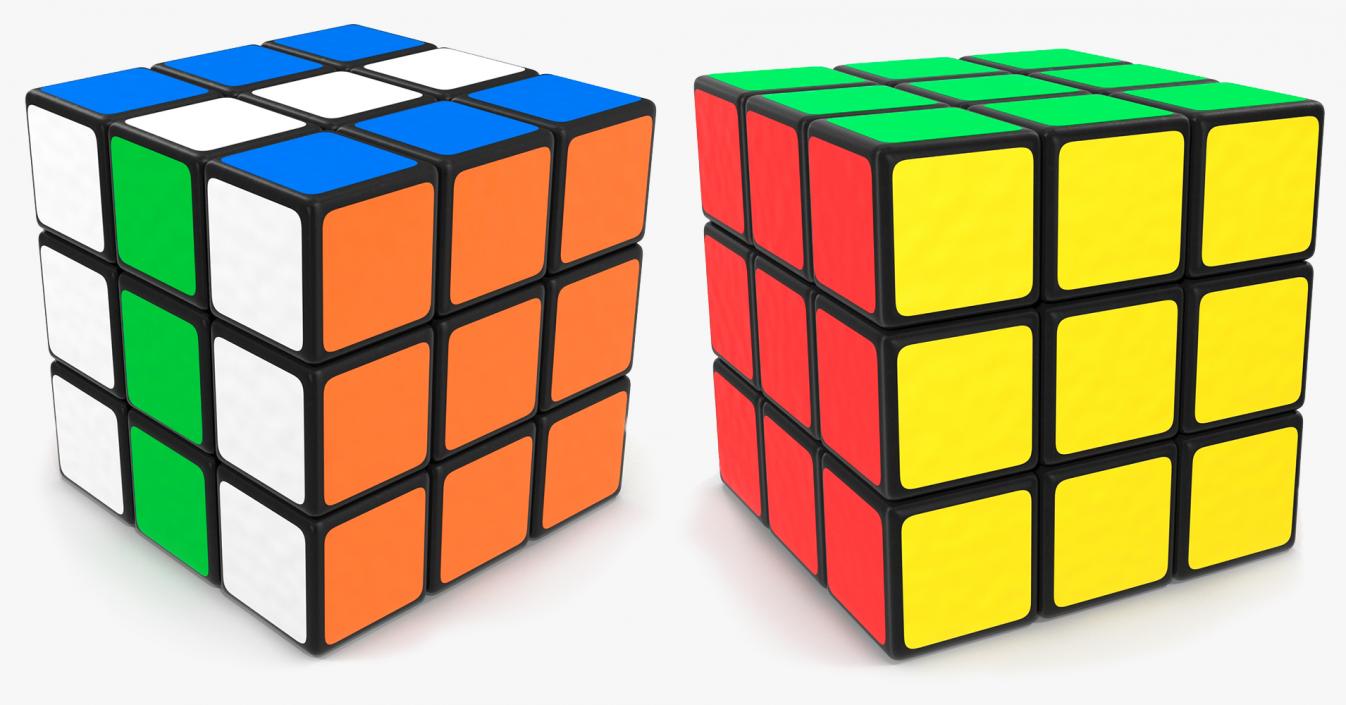 3D Rubiks Cubes Collection model