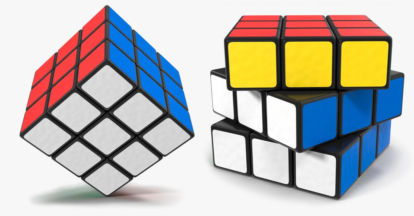 3D Rubiks Cubes Collection model