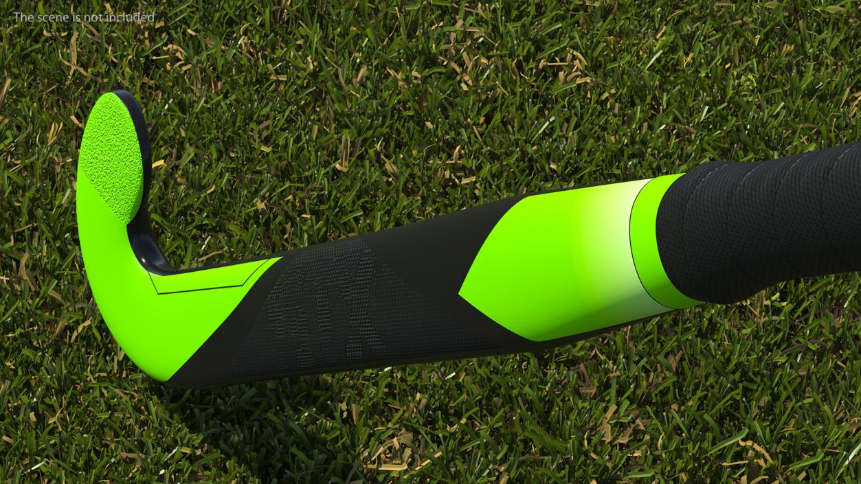 Field Hockey Stick Green 3D model