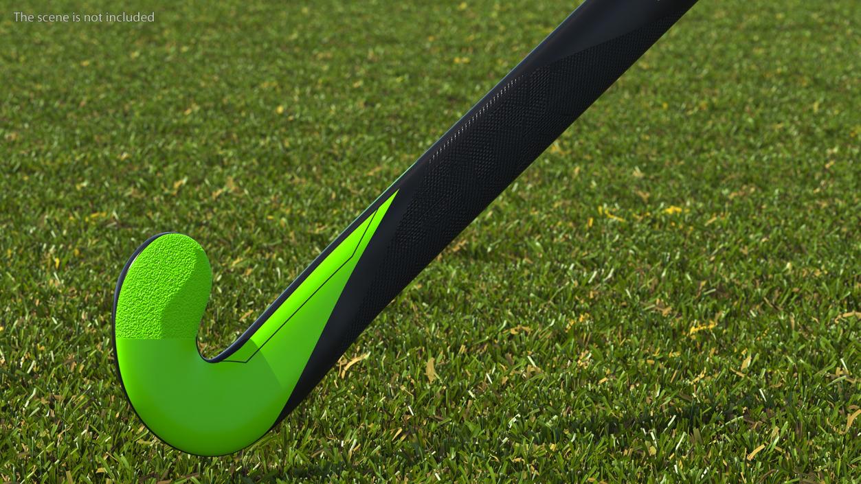 Field Hockey Stick Green 3D model