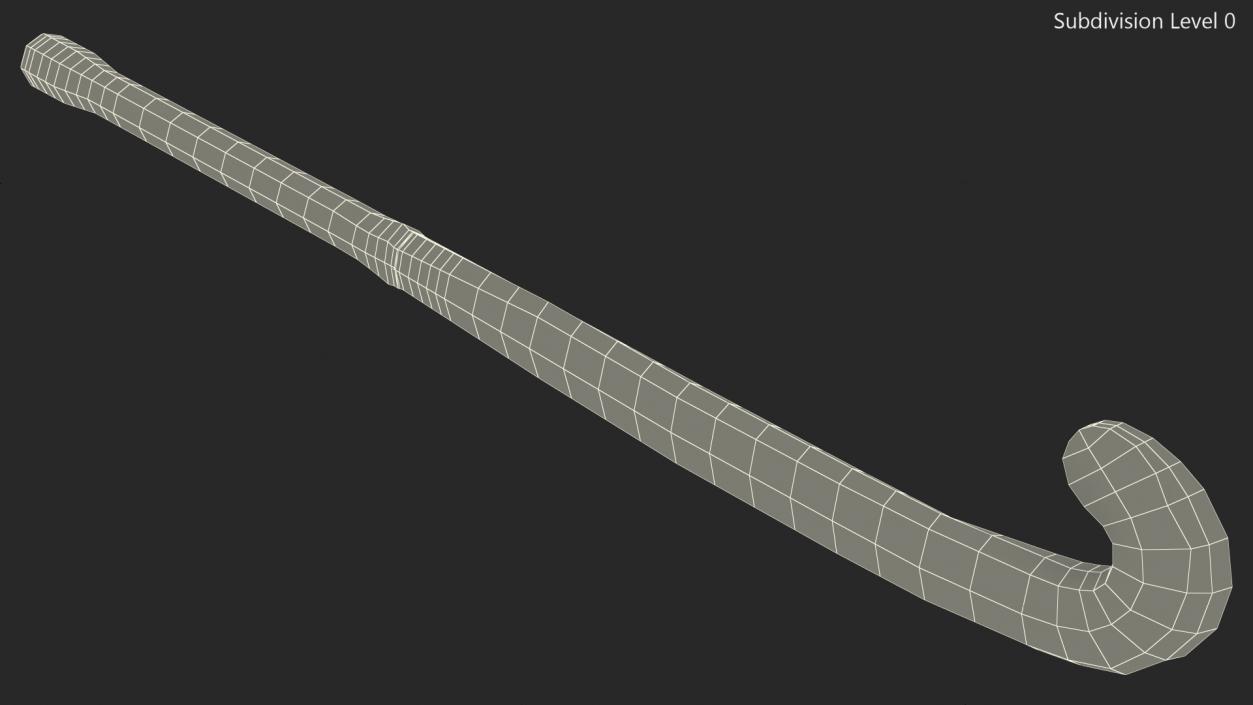 Field Hockey Stick Green 3D model