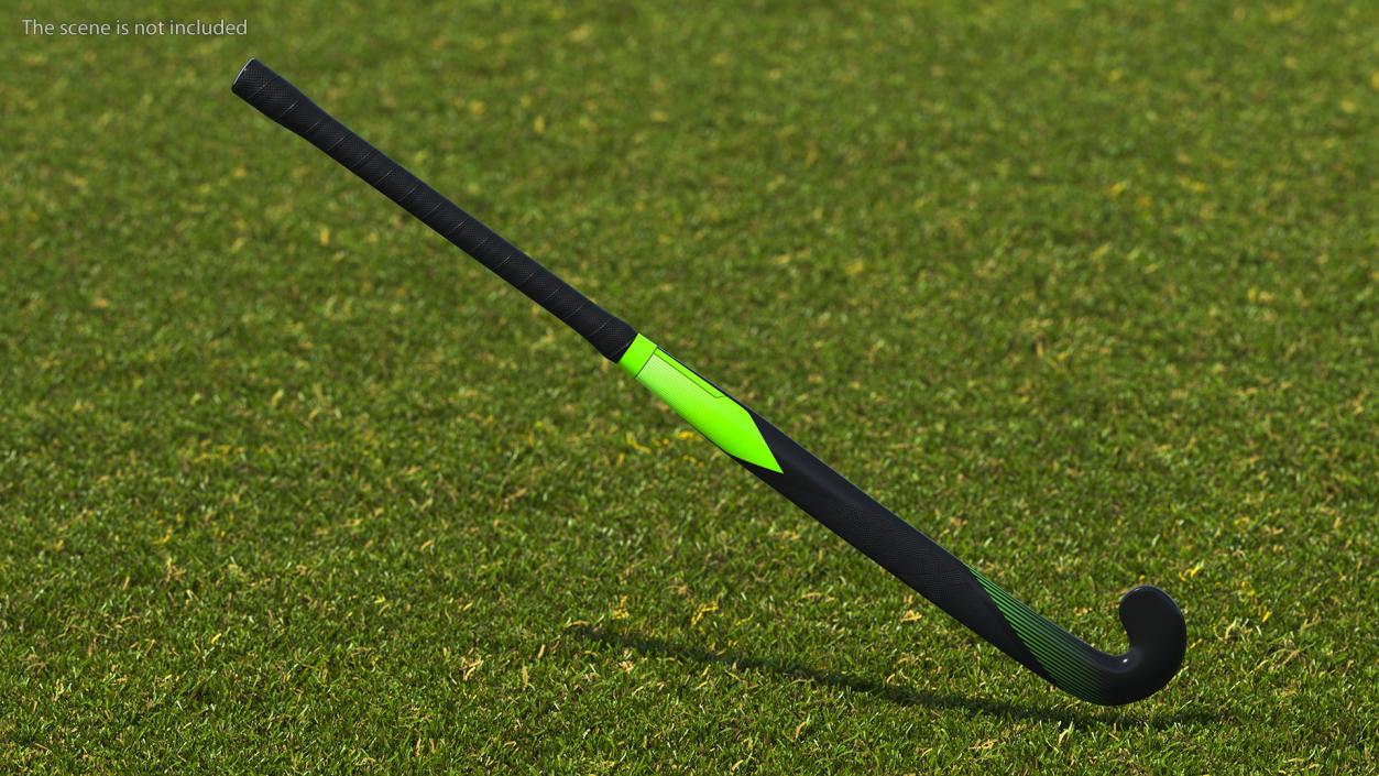 Field Hockey Stick Green 3D model