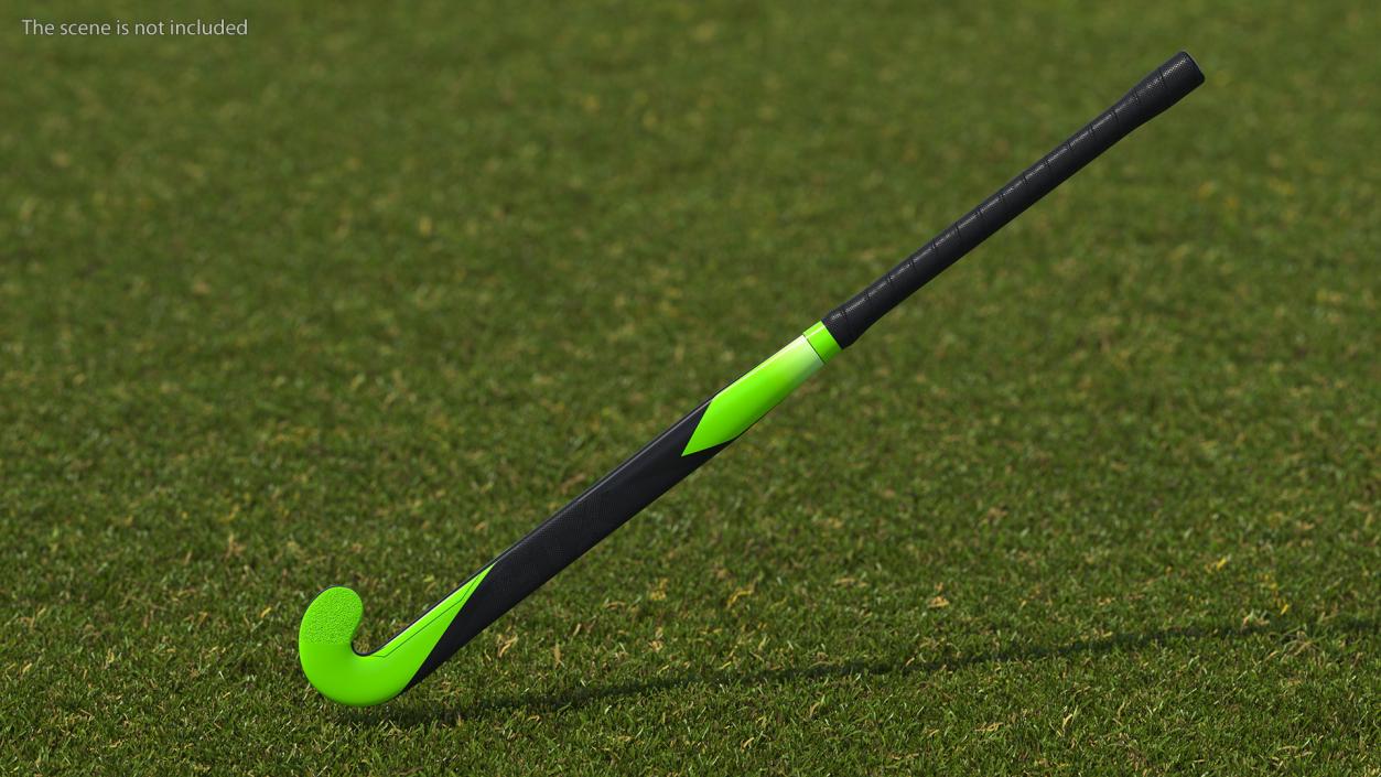 Field Hockey Stick Green 3D model