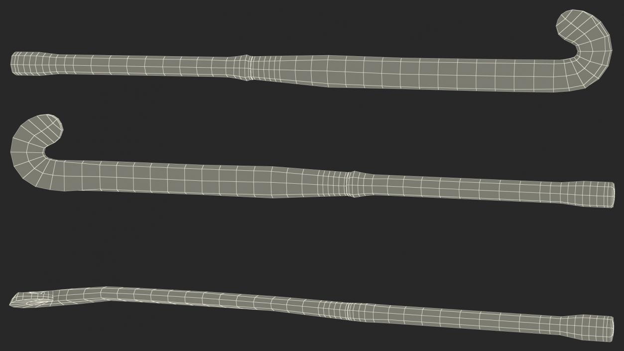 Field Hockey Stick Green 3D model