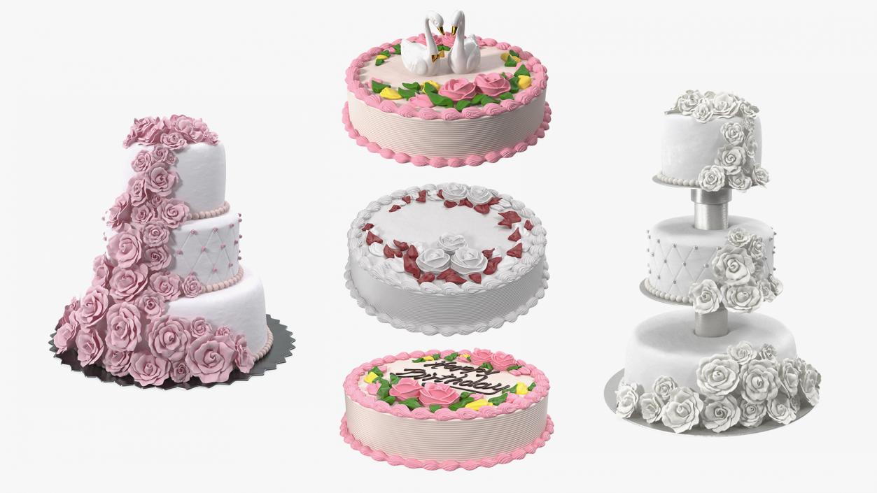 3D Cakes Collection 2 model