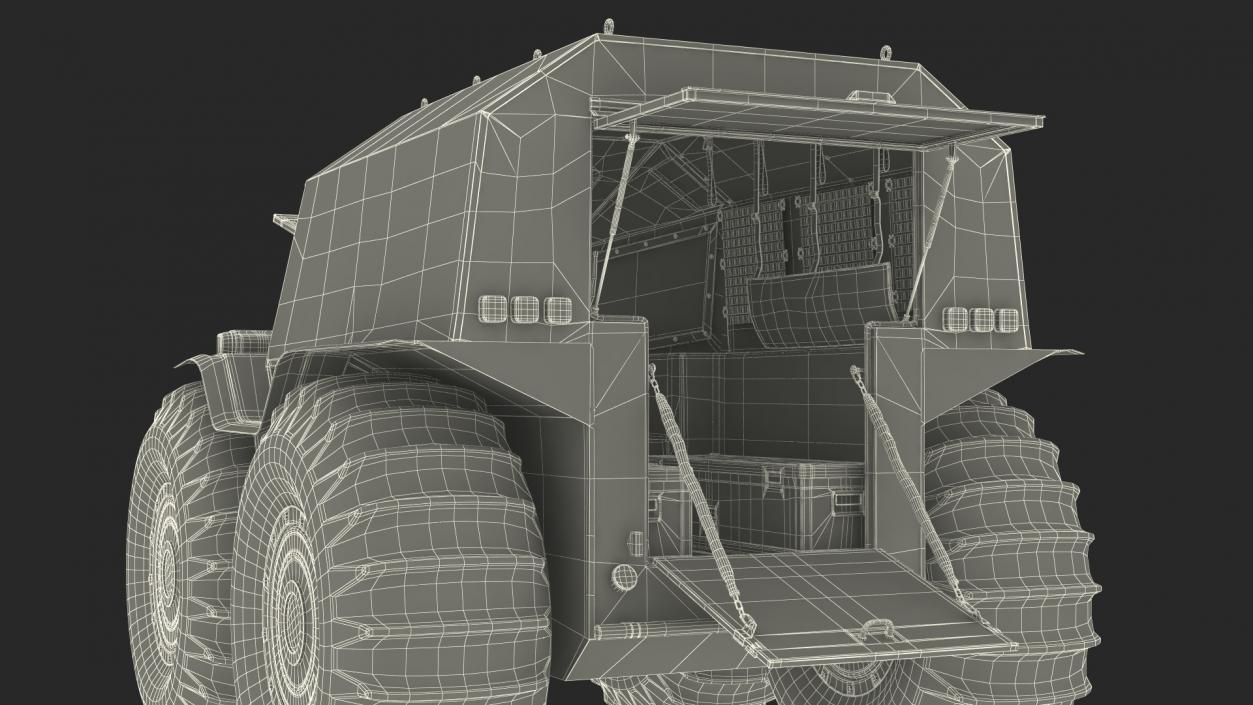 3D model Dirt Off Road Sherp ATV Rigged