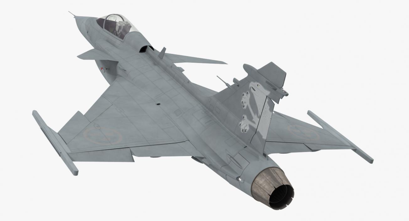 3D model Saab JAS 39 Gripen Rigged