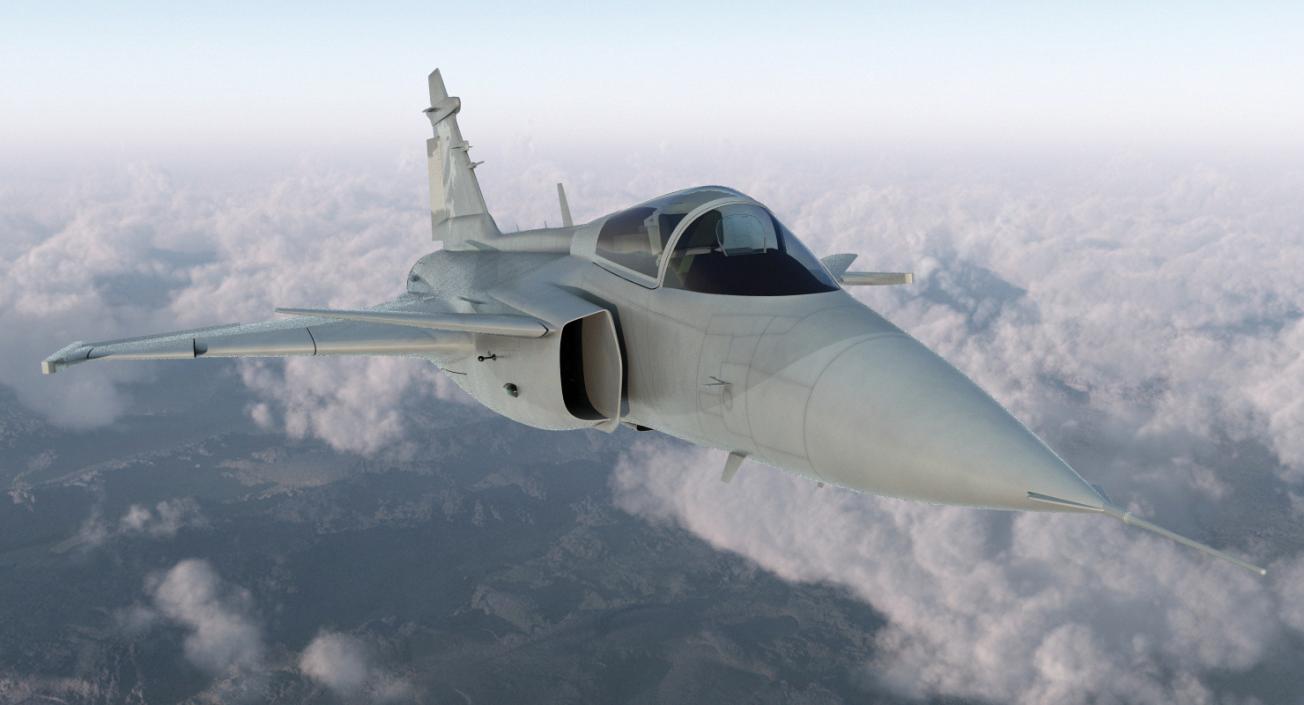 3D model Saab JAS 39 Gripen Rigged