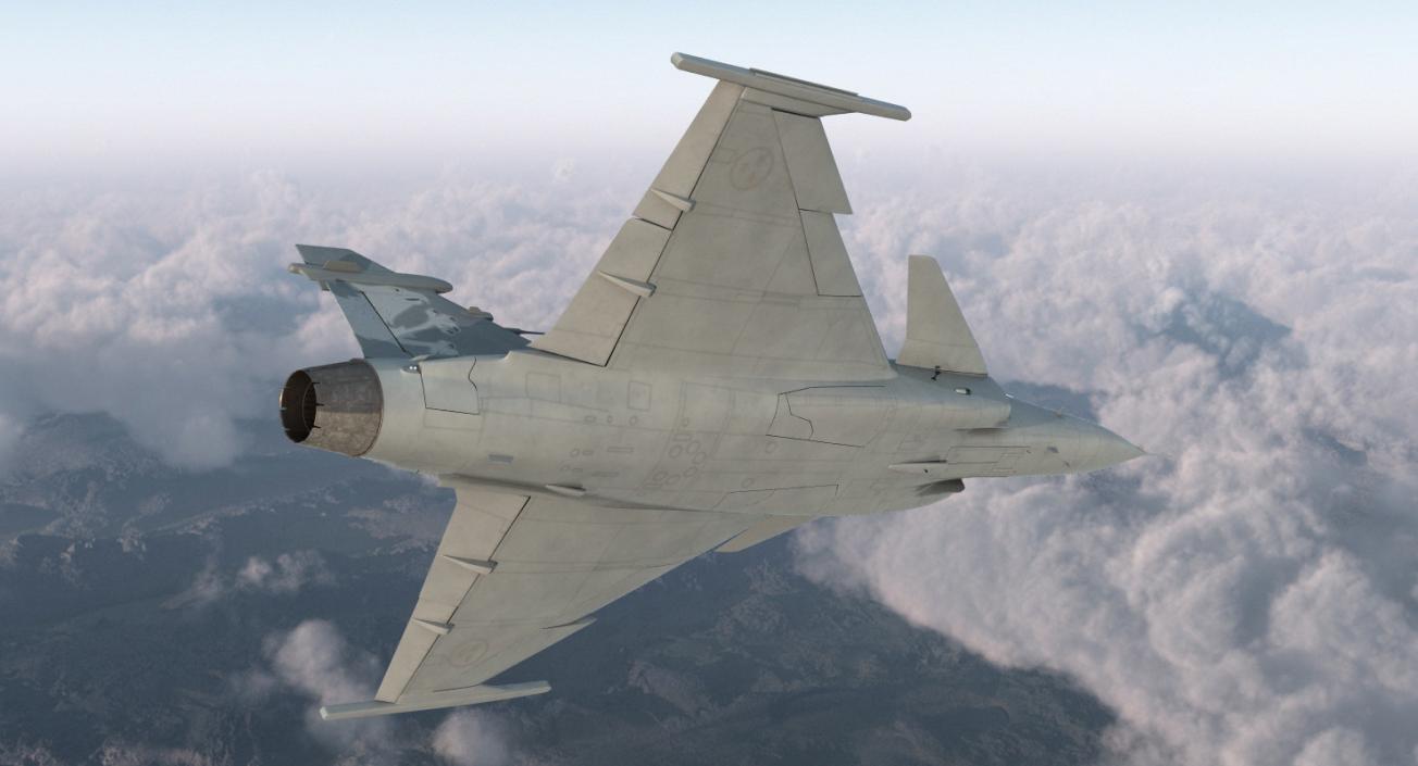 3D model Saab JAS 39 Gripen Rigged