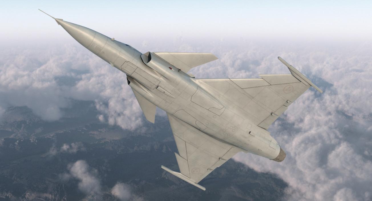 3D model Saab JAS 39 Gripen Rigged