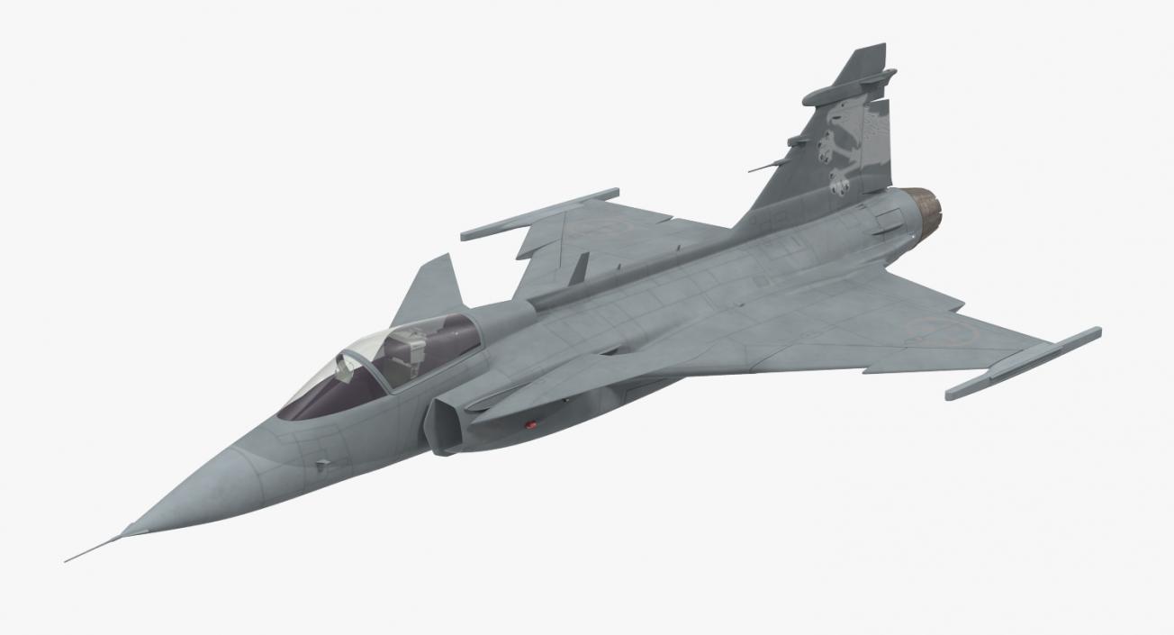 3D model Saab JAS 39 Gripen Rigged