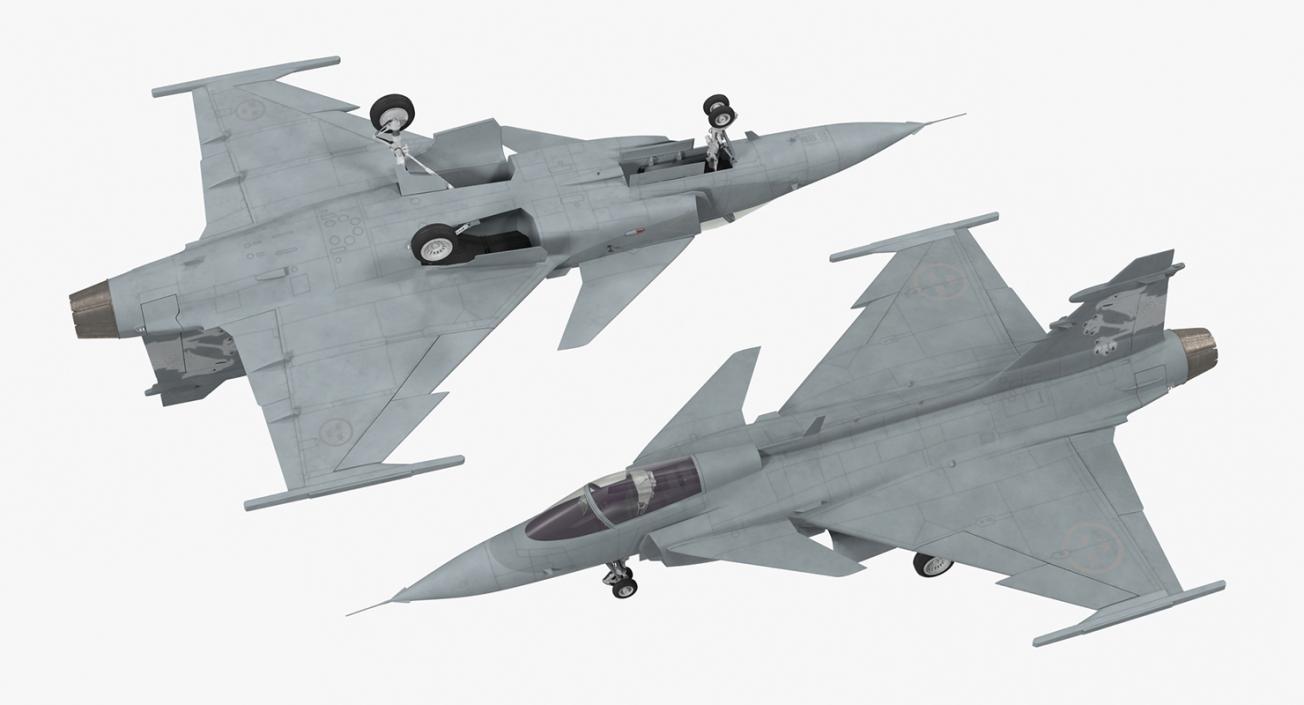 3D model Saab JAS 39 Gripen Rigged