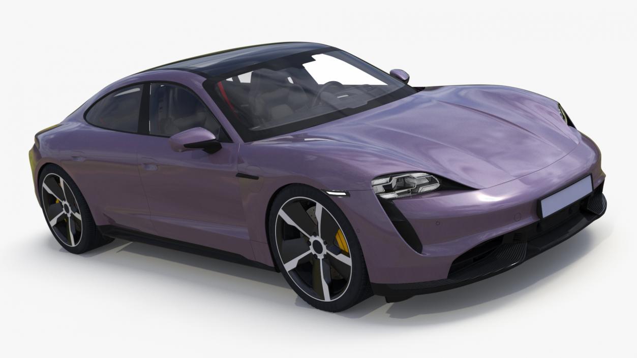 3D Electric Sports Car Sedan Lilac