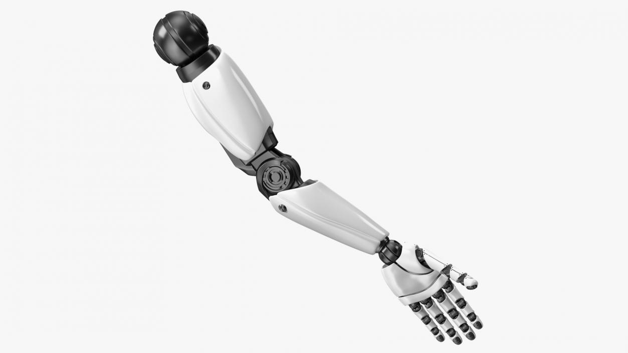 3D Sci Fi Robot Arm Rigged model