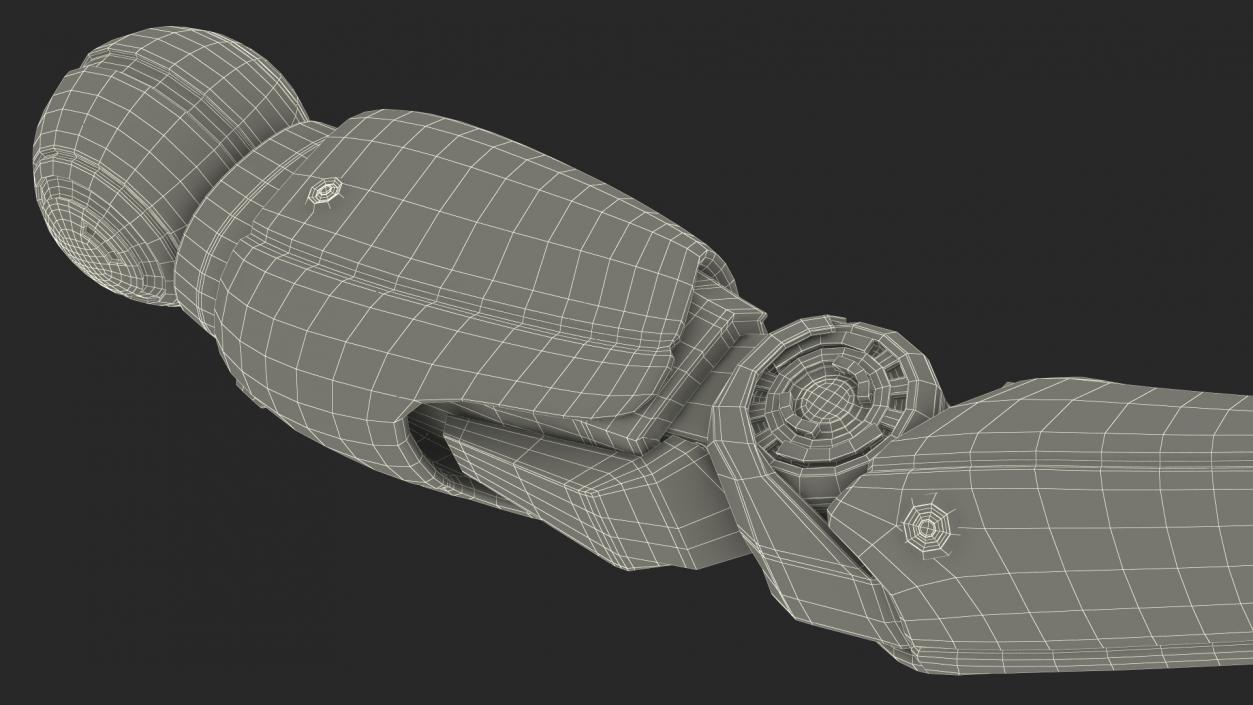 3D Sci Fi Robot Arm Rigged model