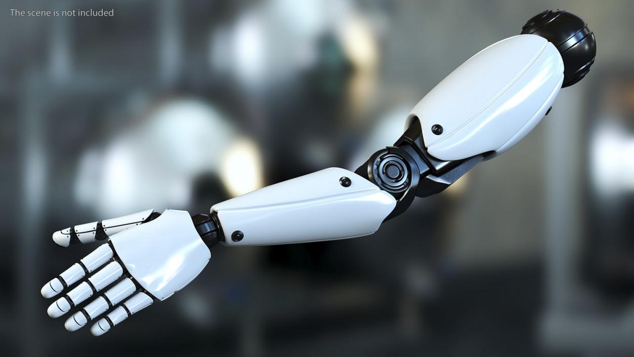 3D Sci Fi Robot Arm Rigged model