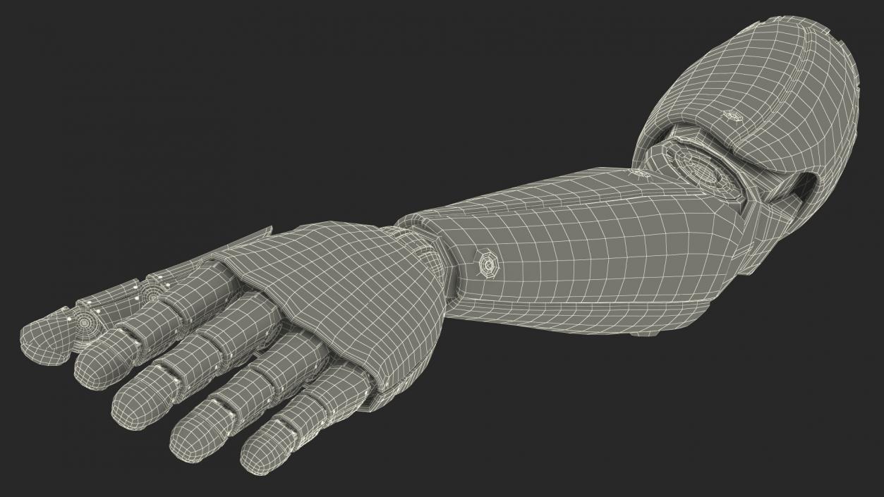 3D Sci Fi Robot Arm Rigged model