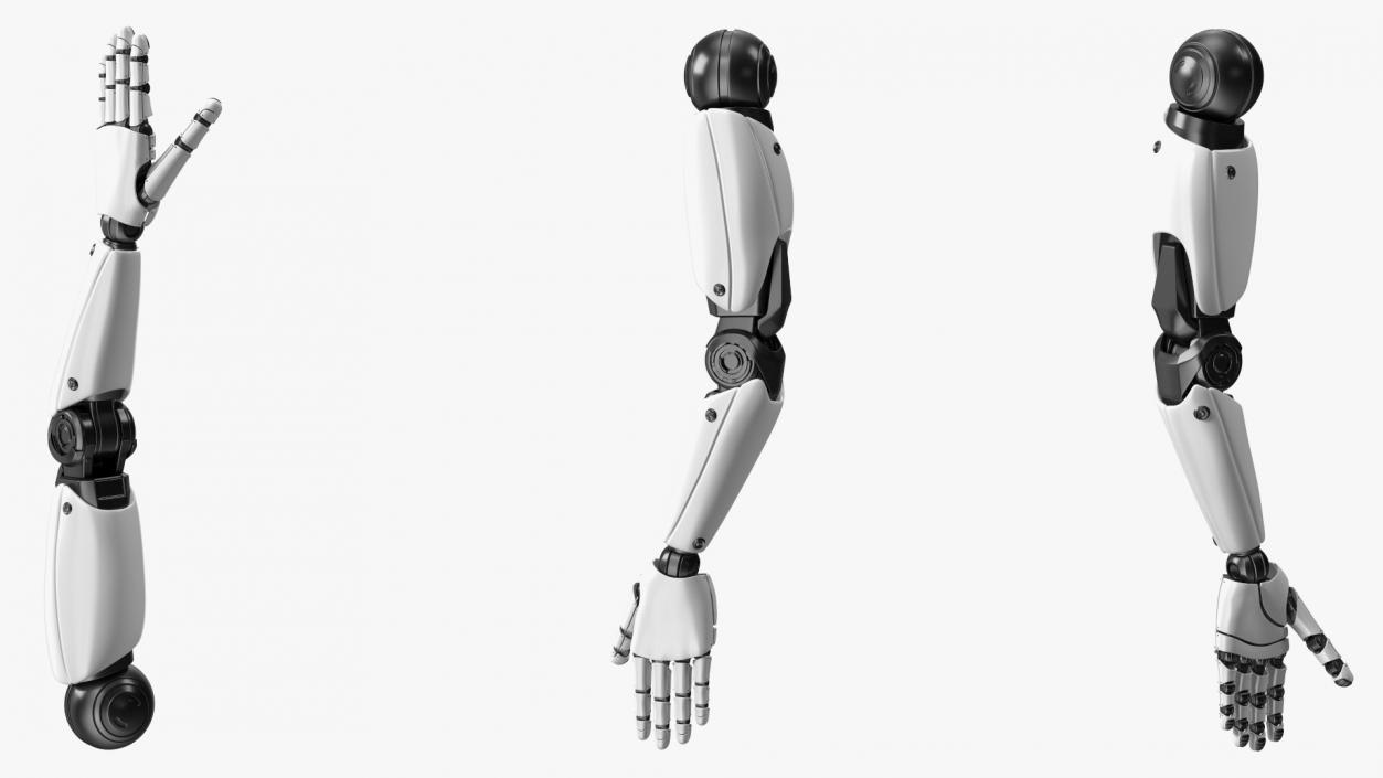 3D Sci Fi Robot Arm Rigged model