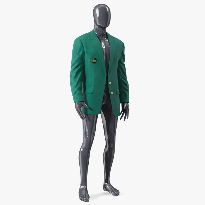 3D Golf Masters Green Jacket on Mannequin model