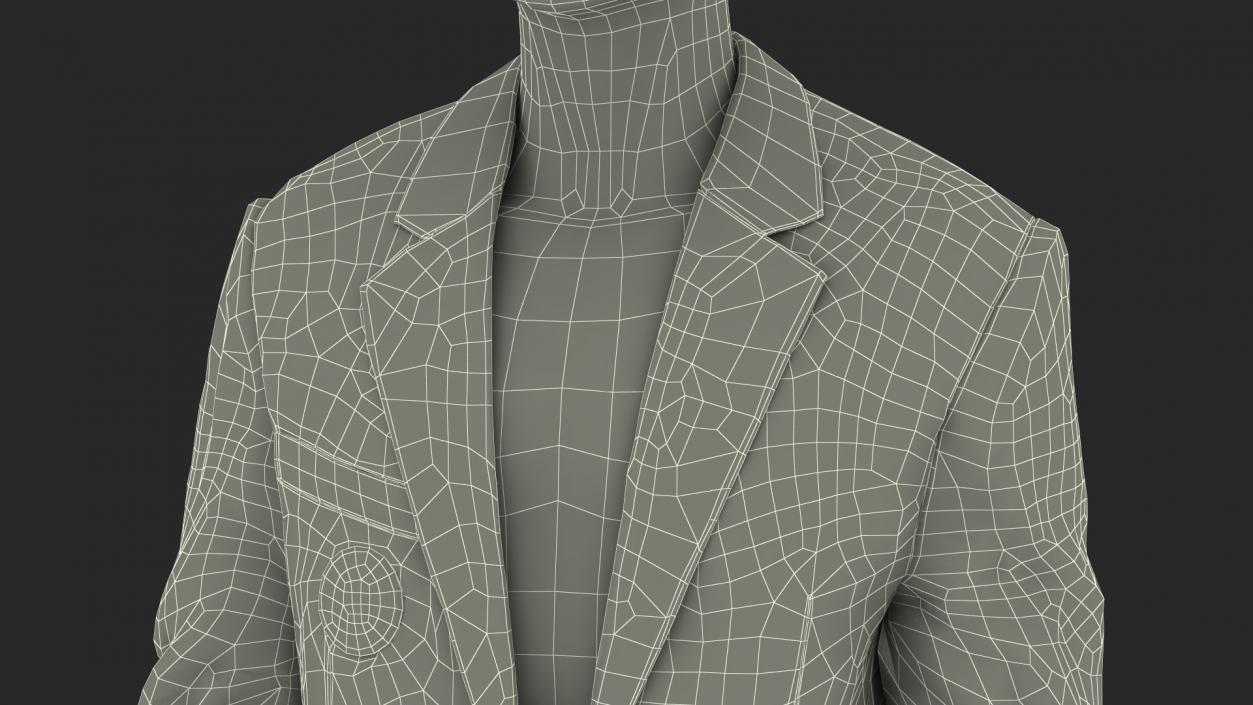 3D Golf Masters Green Jacket on Mannequin model