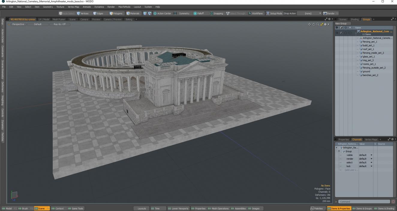 Arlington National Cemetery Memorial Amphitheater 3D model