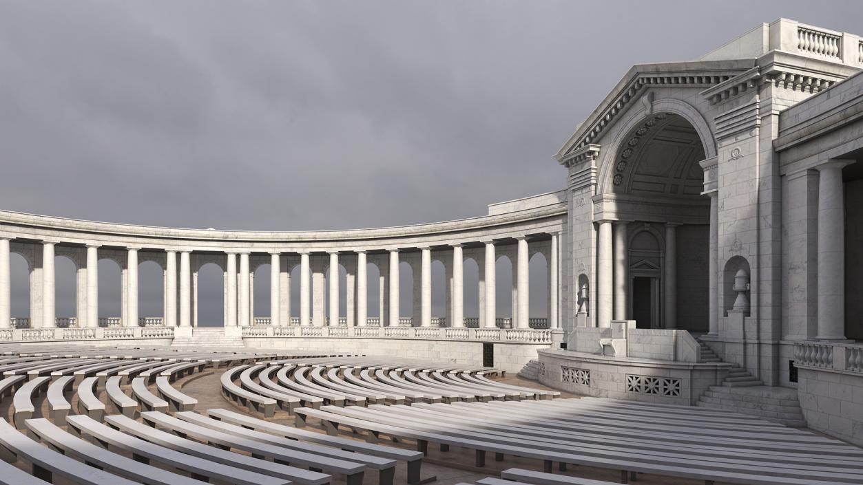 Arlington National Cemetery Memorial Amphitheater 3D model